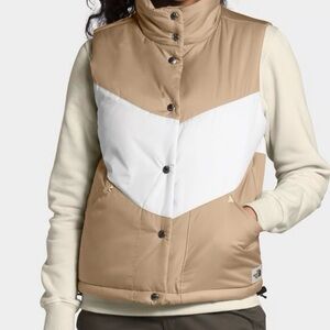 The North Face (XL) Beige and White Puffer Vest